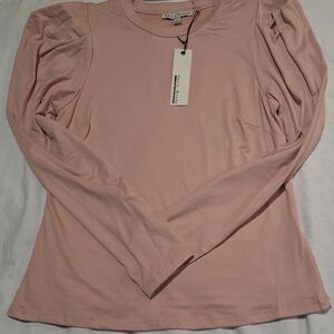 Haute Monde Light Pink Long Sleeve Top